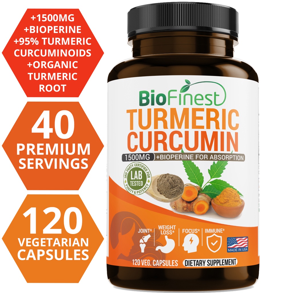 Biofinest Curcumin 1500 Mg 95% - Turmeric Curcumin Capsule ulasan dan harga